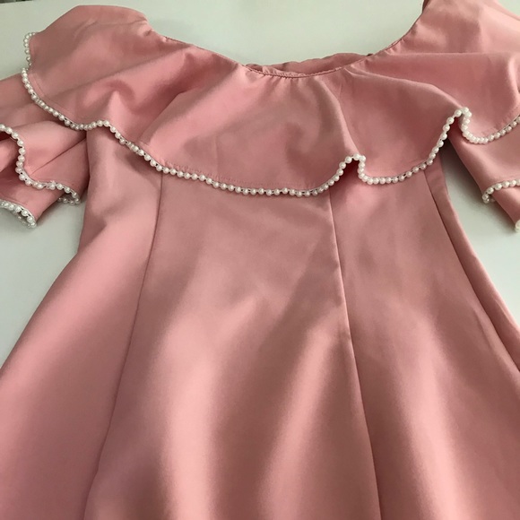 Off shoulder trumpet sleeve dress - Picture 5 of 6